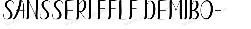SansSeri fFLF Demibo字体转换